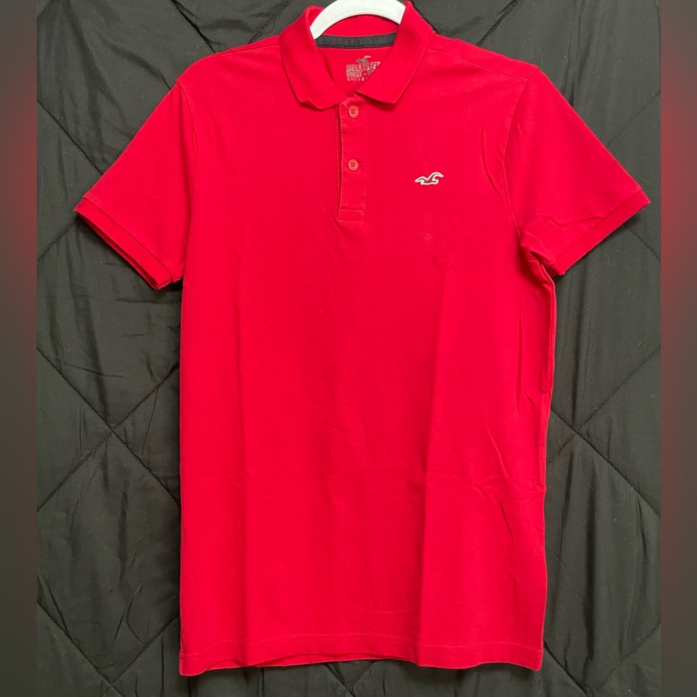 Hollister Crimson Polo with Black Trim